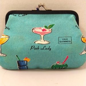 🎉H.P.🎉LULU GUINNESS cocktail print clutch